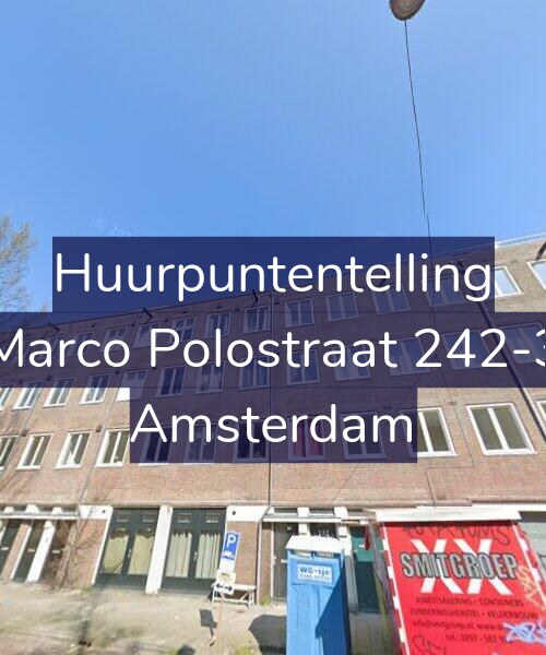 Foto gevel Huurpuntentelling voor Marco Polostraat 242-3, Amsterdam
