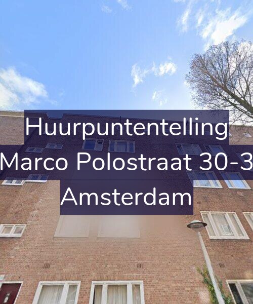 Foto gevel Huurpuntentelling voor Marco Polostraat 30-3, Amsterdam
