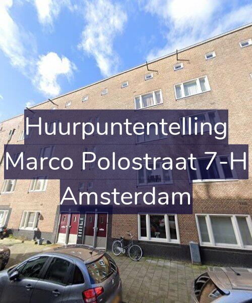 Foto gevel Huurpuntentelling voor Marco Polostraat 7-H, Amsterdam