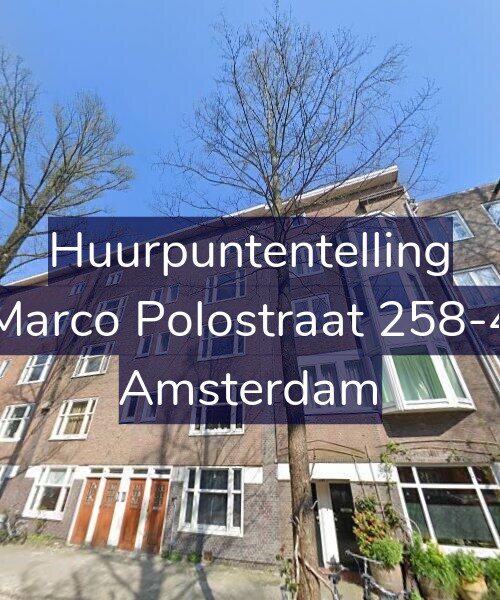 Foto gevel Huurpuntentelling voor Marco Polostraat 258-4, Amsterdam