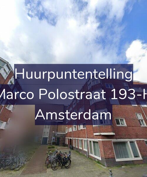 Foto gevel Huurpuntentelling voor Marco Polostraat 193-H, Amsterdam