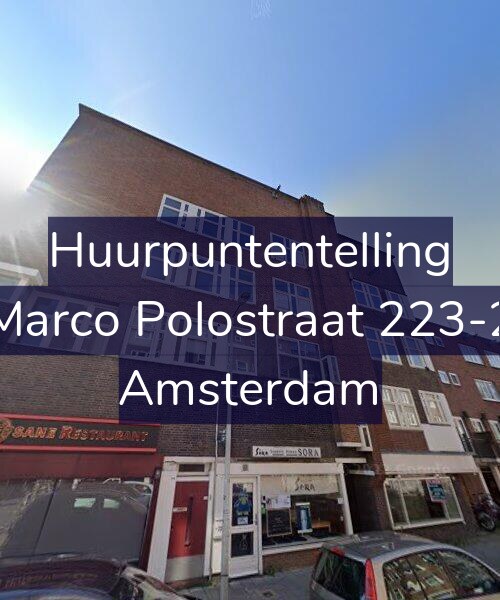 Foto gevel Huurpuntentelling voor Marco Polostraat 223-2, Amsterdam