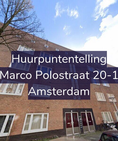 Foto gevel Huurpuntentelling voor Marco Polostraat 20-1, Amsterdam