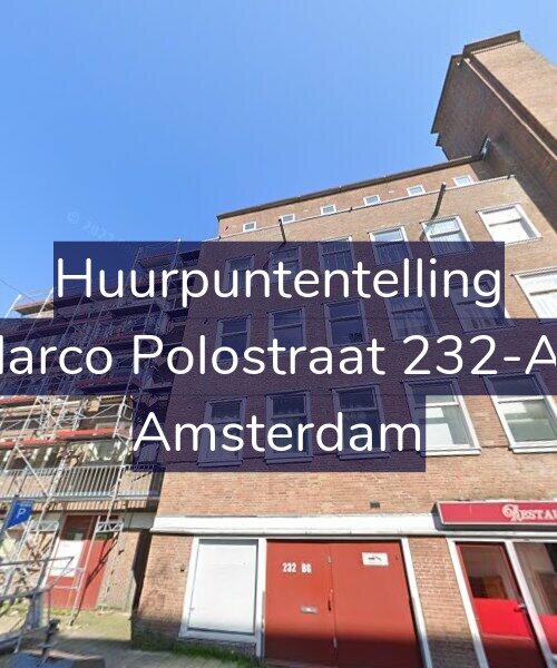 Foto gevel Huurpuntentelling voor Marco Polostraat 232-A1, Amsterdam