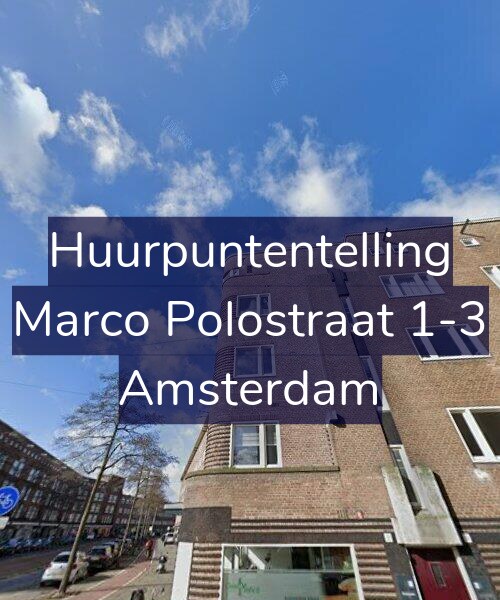 Foto gevel Huurpuntentelling voor Marco Polostraat 1-3, Amsterdam