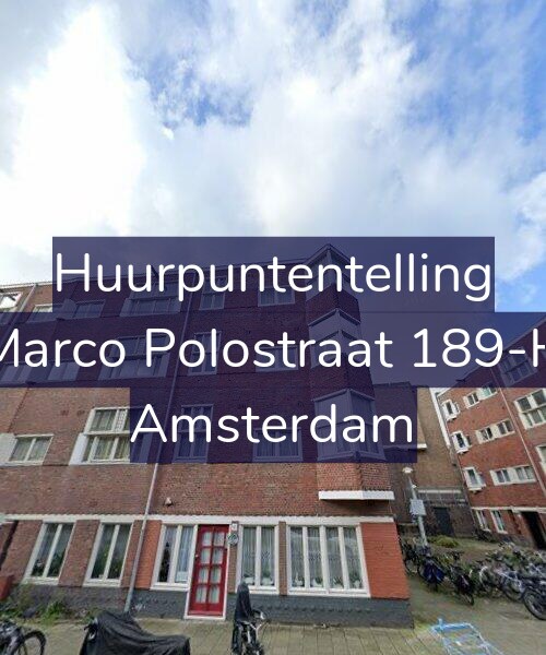 Foto gevel Huurpuntentelling voor Marco Polostraat 189-H, Amsterdam