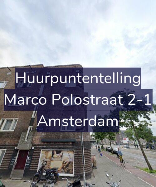 Foto gevel Huurpuntentelling voor Marco Polostraat 2-1, Amsterdam
