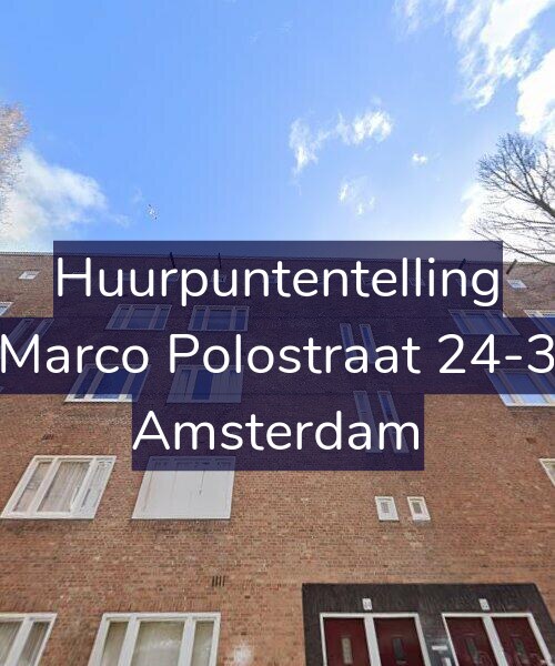 Foto gevel Huurpuntentelling voor Marco Polostraat 24-3, Amsterdam