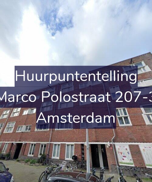 Foto gevel Huurpuntentelling voor Marco Polostraat 207-3, Amsterdam