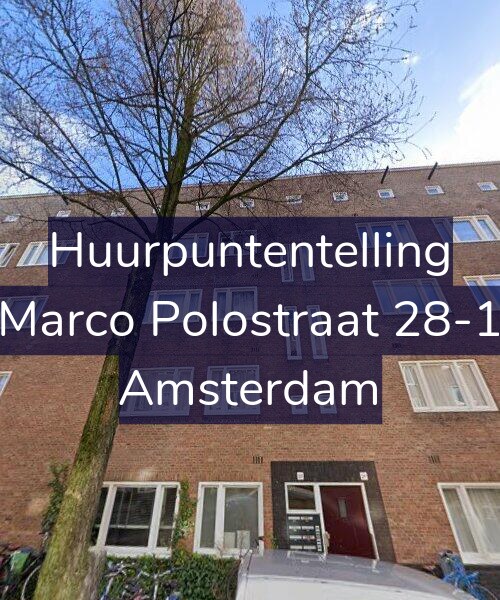 Foto gevel Huurpuntentelling voor Marco Polostraat 28-1, Amsterdam