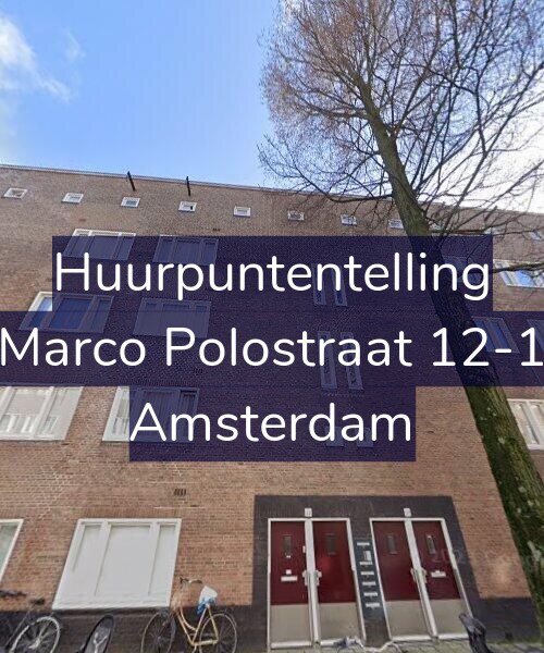 Foto gevel Huurpuntentelling voor Marco Polostraat 12-1, Amsterdam