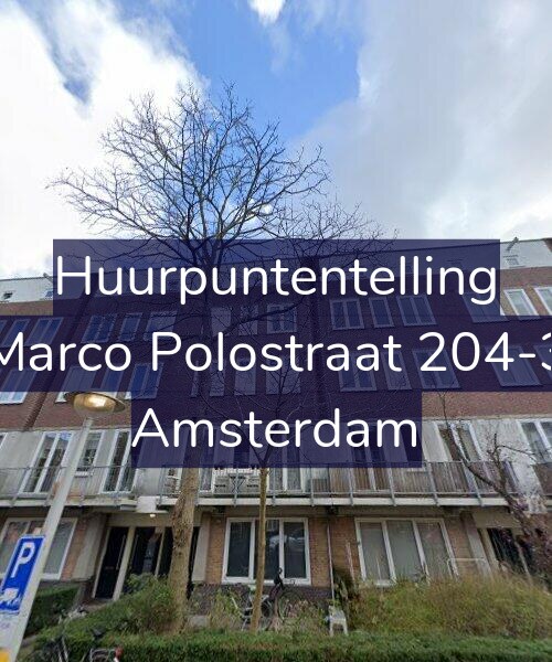 Foto gevel Huurpuntentelling voor Marco Polostraat 204-3, Amsterdam
