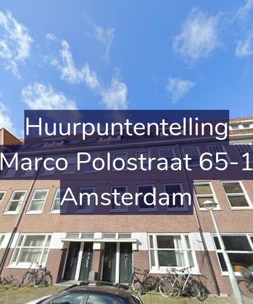 Foto gevel Huurpuntentelling voor Marco Polostraat 65-1, Amsterdam