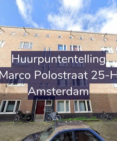 Foto gevel Huurpuntentelling voor Marco Polostraat 25-H, Amsterdam