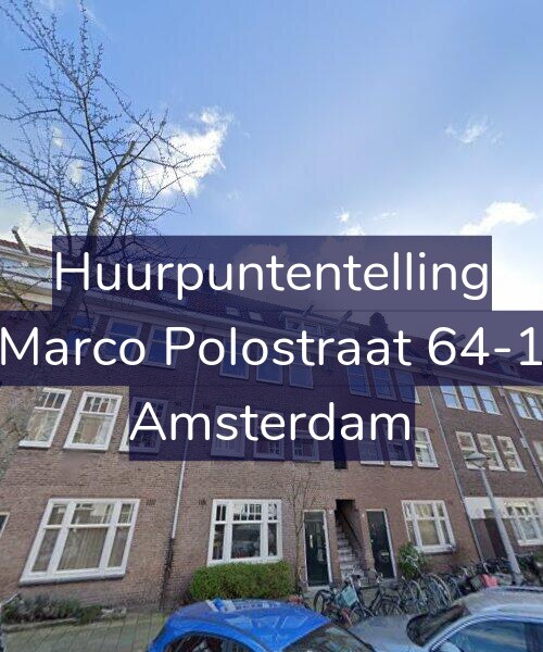 Foto gevel Huurpuntentelling voor Marco Polostraat 64-1, Amsterdam