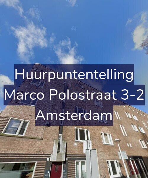 Foto gevel Huurpuntentelling voor Marco Polostraat 3-2, Amsterdam
