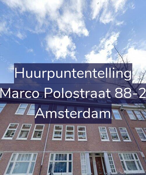 Foto gevel Huurpuntentelling voor Marco Polostraat 88-2, Amsterdam
