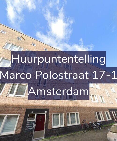 Foto gevel Huurpuntentelling voor Marco Polostraat 17-1, Amsterdam