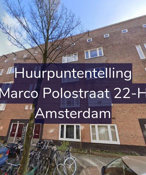 Foto gevel Huurpuntentelling voor Marco Polostraat 22-H, Amsterdam