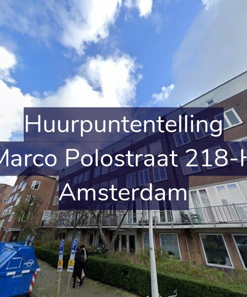 Foto gevel Huurpuntentelling voor Marco Polostraat 218-H, Amsterdam