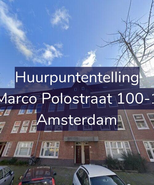 Foto gevel Huurpuntentelling voor Marco Polostraat 100-1, Amsterdam