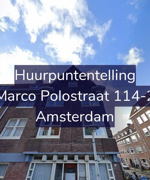 Foto gevel Huurpuntentelling voor Marco Polostraat 114-2, Amsterdam