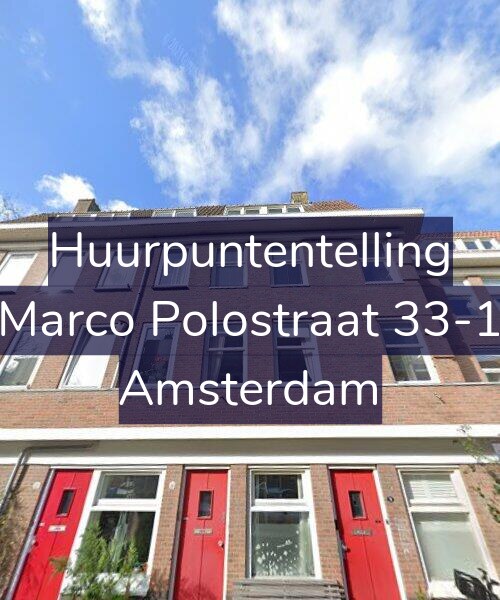 Foto gevel Huurpuntentelling voor Marco Polostraat 33-1, Amsterdam