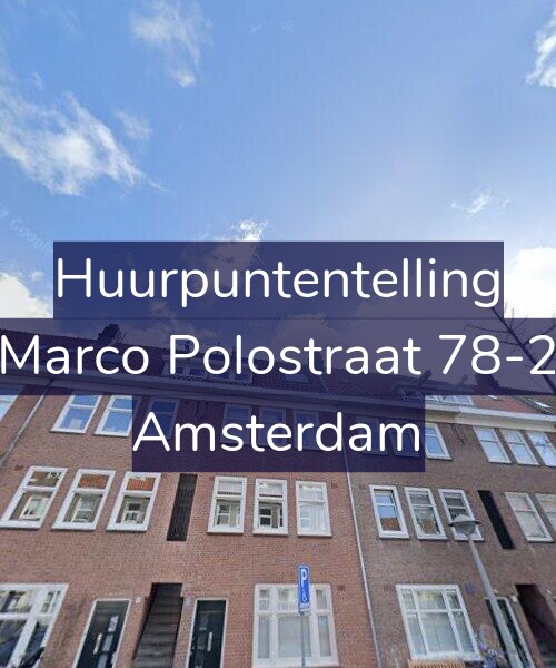 Foto gevel Huurpuntentelling voor Marco Polostraat 78-2, Amsterdam