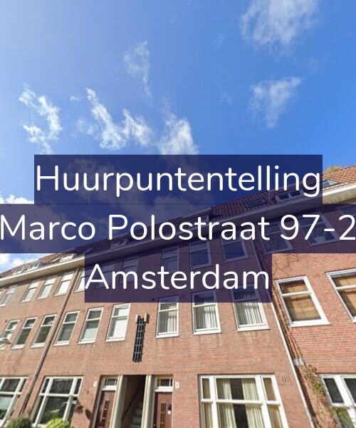 Foto gevel Huurpuntentelling voor Marco Polostraat 97-2, Amsterdam