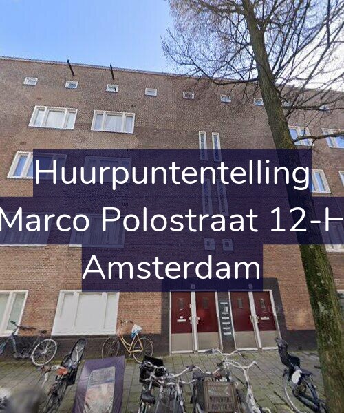 Foto gevel Huurpuntentelling voor Marco Polostraat 12-H, Amsterdam
