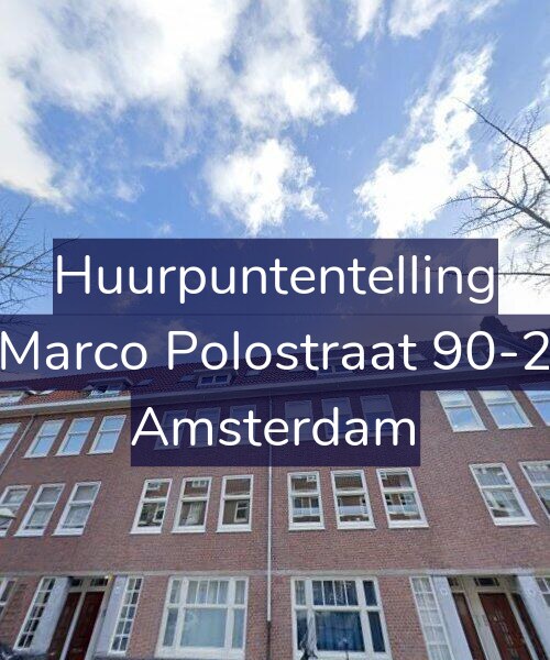 Foto gevel Huurpuntentelling voor Marco Polostraat 90-2, Amsterdam