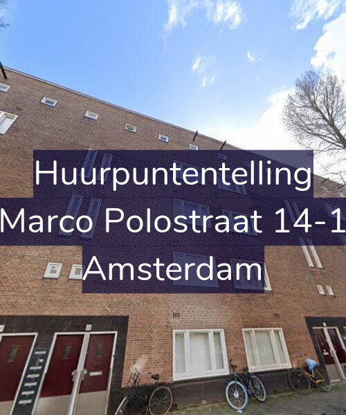 Foto gevel Huurpuntentelling voor Marco Polostraat 14-1, Amsterdam