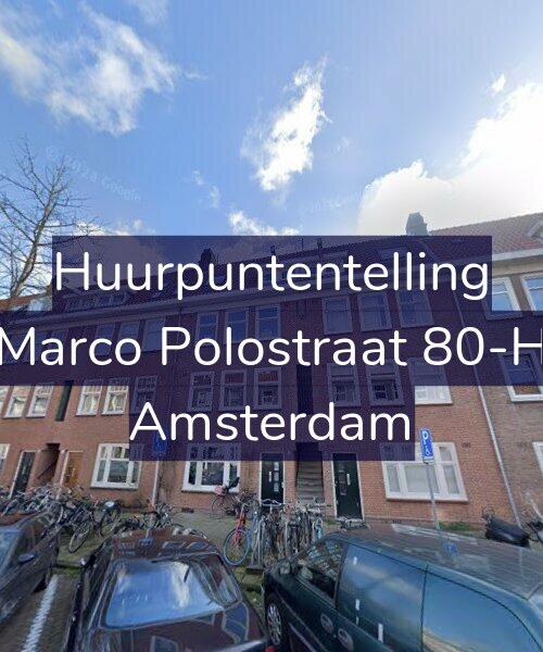 Foto gevel Huurpuntentelling voor Marco Polostraat 80-H, Amsterdam