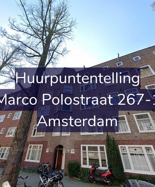 Foto gevel Huurpuntentelling voor Marco Polostraat 267-1, Amsterdam