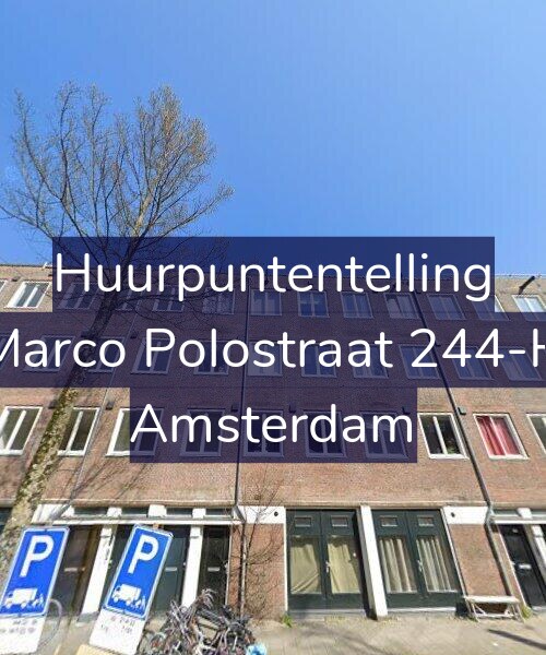 Foto gevel Huurpuntentelling voor Marco Polostraat 244-H, Amsterdam