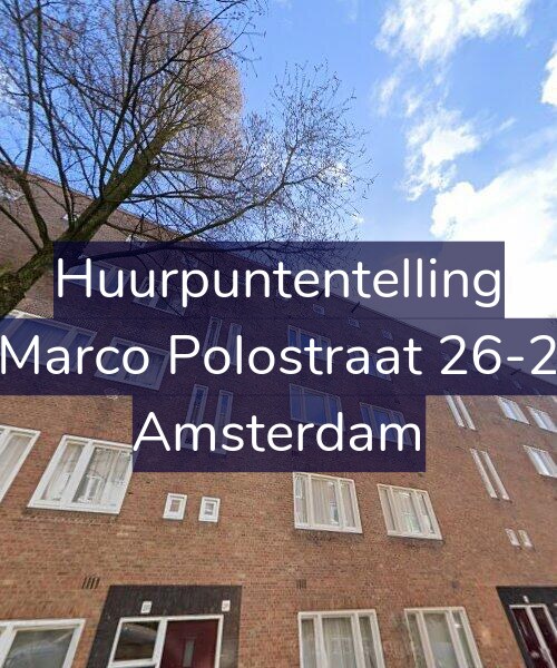 Foto gevel Huurpuntentelling voor Marco Polostraat 26-2, Amsterdam