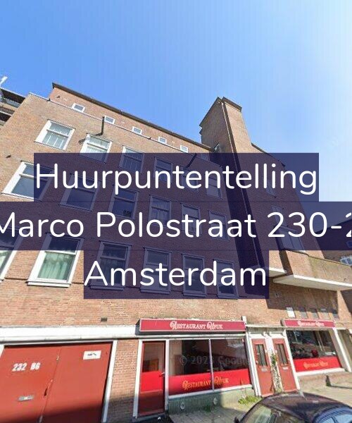 Foto gevel Huurpuntentelling voor Marco Polostraat 230-2, Amsterdam