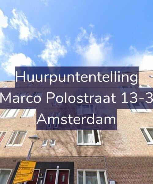 Foto gevel Huurpuntentelling voor Marco Polostraat 13-3, Amsterdam