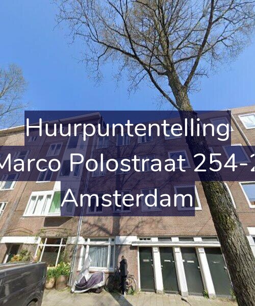 Foto gevel Huurpuntentelling voor Marco Polostraat 254-2, Amsterdam
