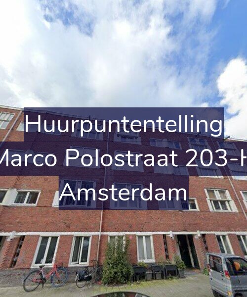 Foto gevel Huurpuntentelling voor Marco Polostraat 203-H, Amsterdam