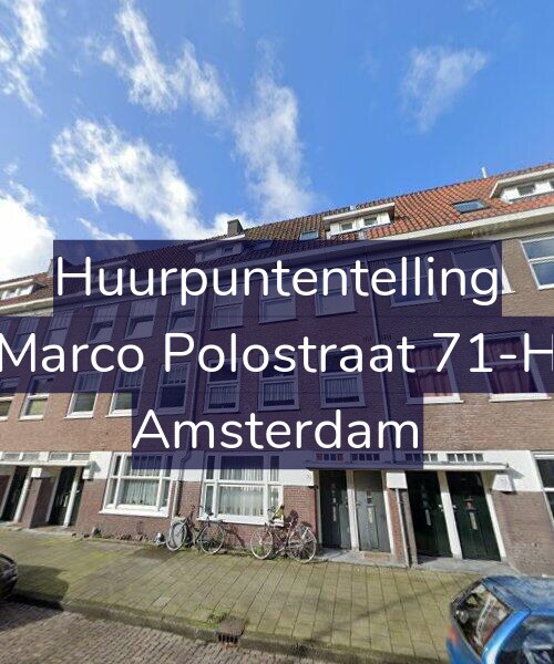Foto gevel Huurpuntentelling voor Marco Polostraat 71-H, Amsterdam