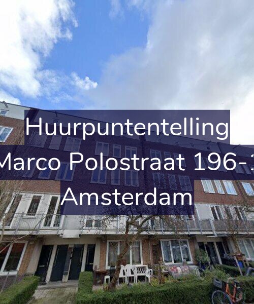 Foto gevel Huurpuntentelling voor Marco Polostraat 196-1, Amsterdam