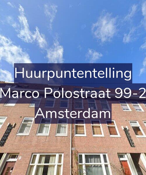 Foto gevel Huurpuntentelling voor Marco Polostraat 99-2, Amsterdam