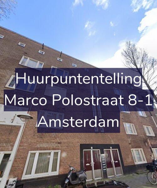Foto gevel Huurpuntentelling voor Marco Polostraat 8-1, Amsterdam