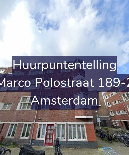 Foto gevel Huurpuntentelling voor Marco Polostraat 189-2, Amsterdam