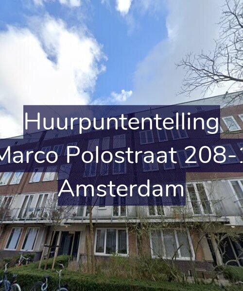 Foto gevel Huurpuntentelling voor Marco Polostraat 208-1, Amsterdam