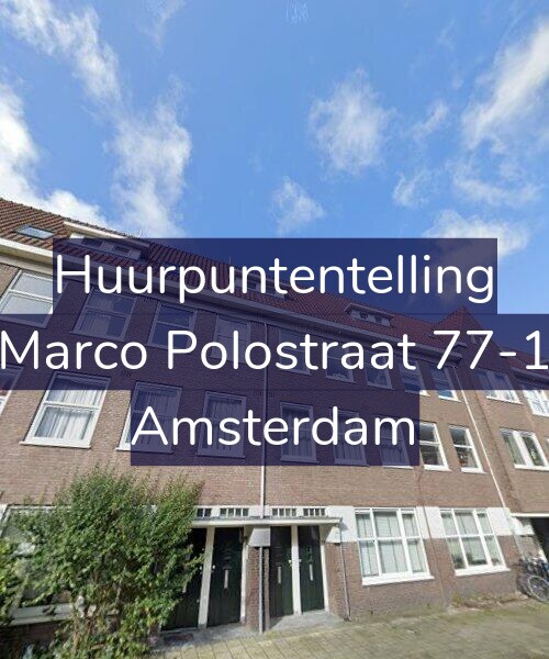 Foto gevel Huurpuntentelling voor Marco Polostraat 77-1, Amsterdam