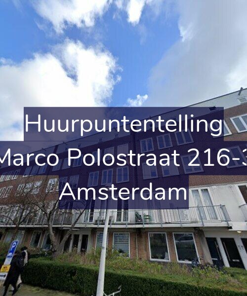 Foto gevel Huurpuntentelling voor Marco Polostraat 216-3, Amsterdam