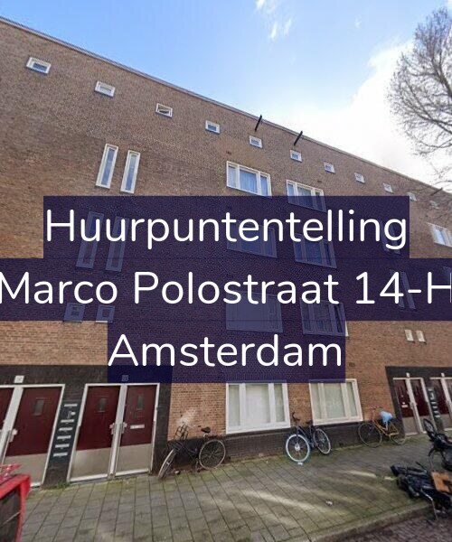 Foto gevel Huurpuntentelling voor Marco Polostraat 14-H, Amsterdam