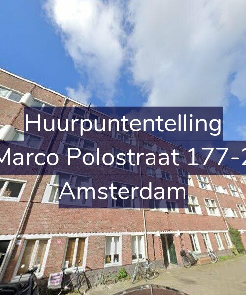 Foto gevel Huurpuntentelling voor Marco Polostraat 177-2, Amsterdam